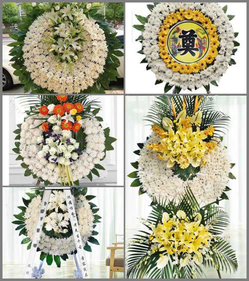 河南信阳光山县白雀园镇杨围孜村花圈速递